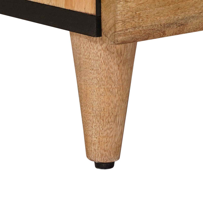 Dulap de noapte natural 50 x 33 x 62 cm Lemn de mango solid - WALTI WALTI