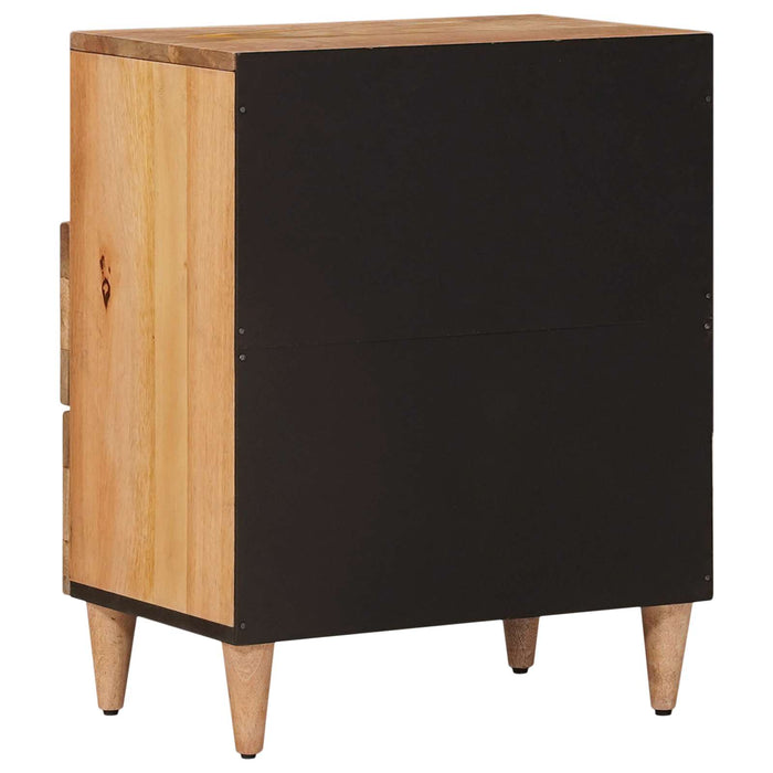 Dulap de noapte natural 50 x 33 x 62 cm Lemn de mango solid - WALTI WALTI