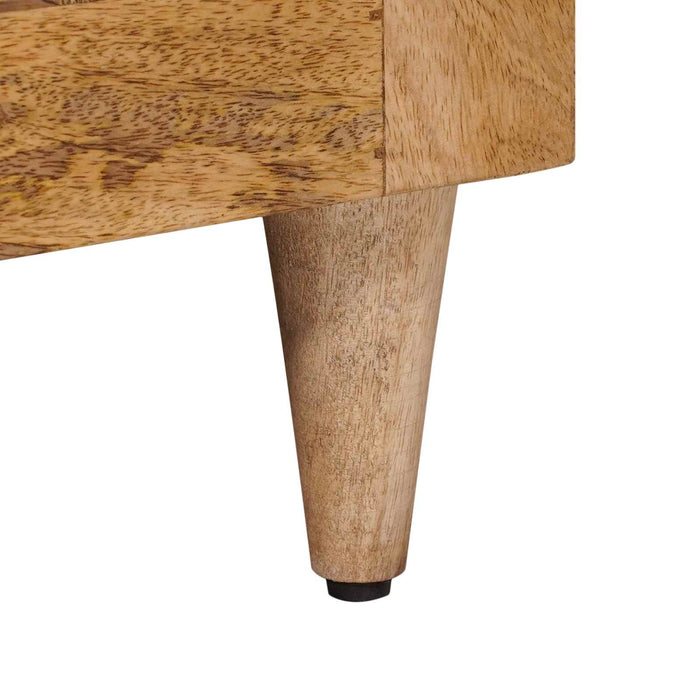 Dulap de noapte natural 50 x 33 x 60 cm Lemn de mango solid - WALTI WALTI
