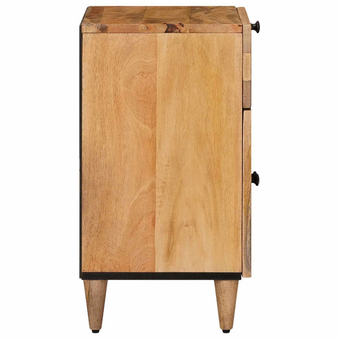 Dulap de noapte natural 50 x 33 x 60 cm Lemn de mango solid - WALTI WALTI