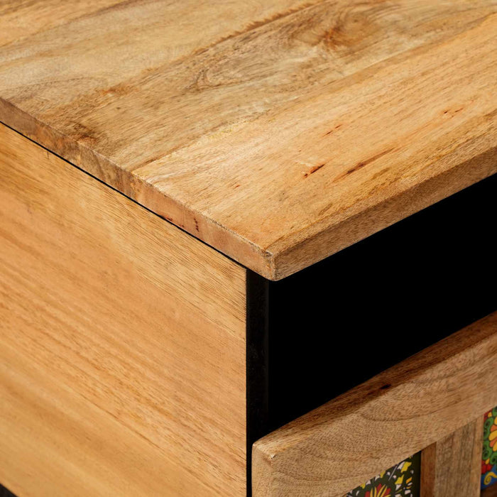 Masă de cafea natural 80 x 54 x 40 cm Lemn de mango solid - WALTI WALTI