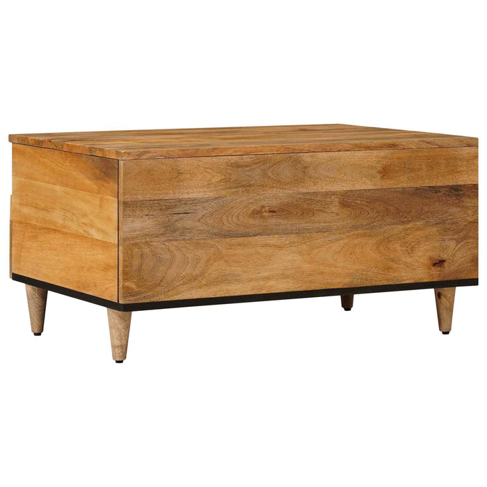 Masă de cafea natural 80 x 54 x 40 cm Lemn de mango solid - WALTI WALTI