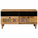Masă de cafea natural 80 x 54 x 40 cm Lemn de mango solid - WALTI WALTI