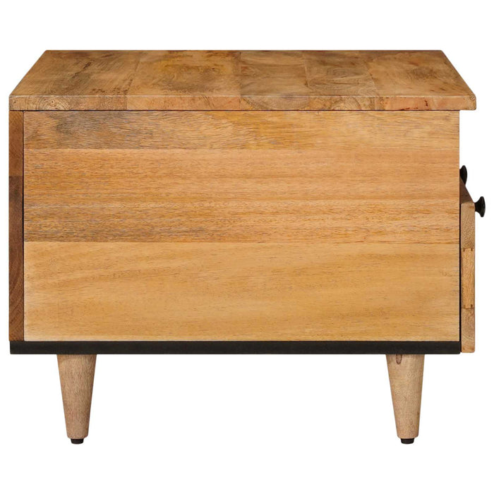Masă de cafea natural 80 x 54 x 40 cm Lemn de mango solid - WALTI WALTI