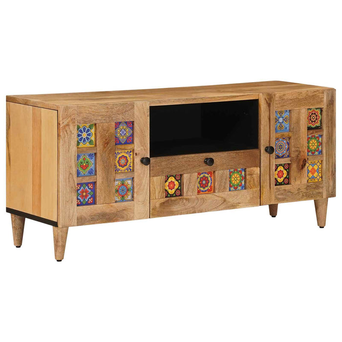 Cabinet TV natural 105 x 33,5 x 46 cm Lemn de mango solid - WALTI WALTI