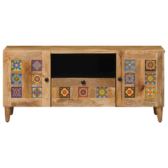 Cabinet TV natural 105 x 33,5 x 46 cm Lemn de mango solid - WALTI WALTI
