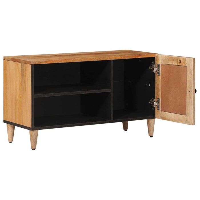 Cabinet TV cu ușă natural 80 x 31,5 x 46 cm Lemn de mango solid - WALTI WALTI