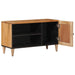 Cabinet TV cu ușă natural 80 x 31,5 x 46 cm Lemn de mango solid - WALTI WALTI