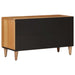 Cabinet TV cu ușă natural 80 x 31,5 x 46 cm Lemn de mango solid - WALTI WALTI