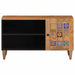 Cabinet TV cu ușă natural 80 x 31,5 x 46 cm Lemn de mango solid - WALTI WALTI