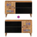 Cabinet TV cu ușă natural 80 x 31,5 x 46 cm Lemn de mango solid - WALTI WALTI