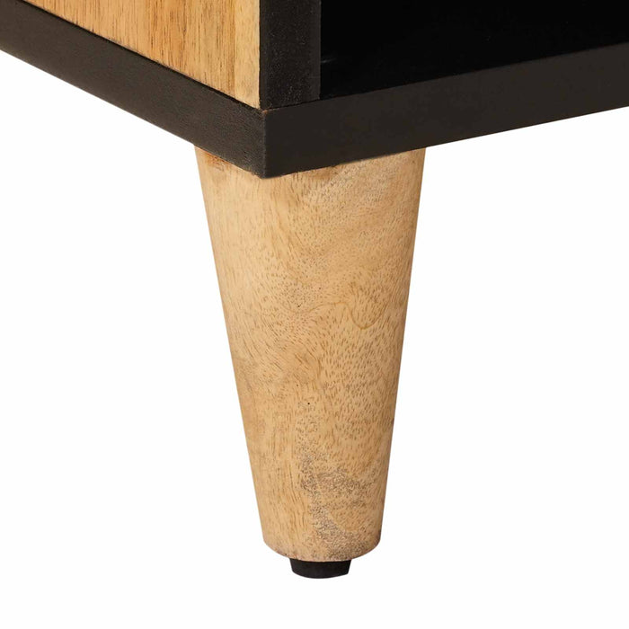 Cabinet TV natural 100 x 33,5 x 46 cm Lemn de mango solid - WALTI WALTI