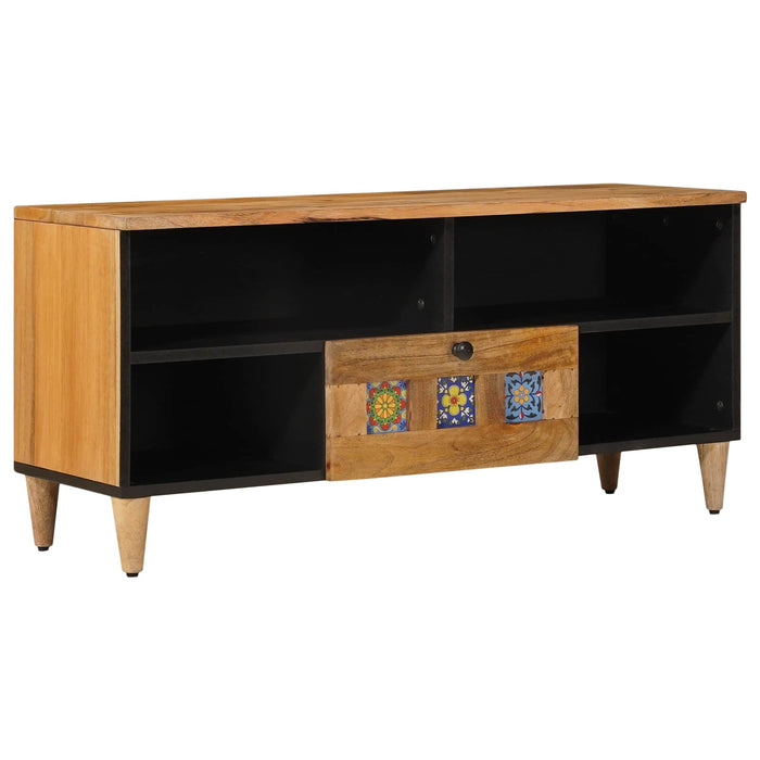 Cabinet TV natural 100 x 33,5 x 46 cm Lemn de mango solid - WALTI WALTI