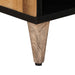 Cabinet TV cu raft natural 80 x 33 x 46 cm Lemn de mango solid - WALTI WALTI