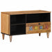 Cabinet TV cu raft natural 80 x 33 x 46 cm Lemn de mango solid - WALTI WALTI