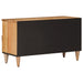 Cabinet TV cu raft natural 80 x 33 x 46 cm Lemn de mango solid - WALTI WALTI