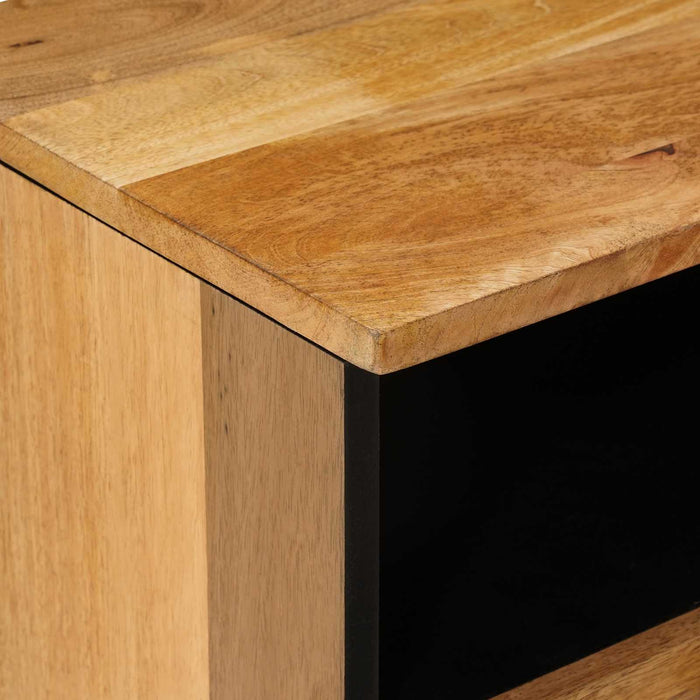 Cabinet TV natural 100 x 33,5 x 46 cm Lemn de mango solid - WALTI WALTI