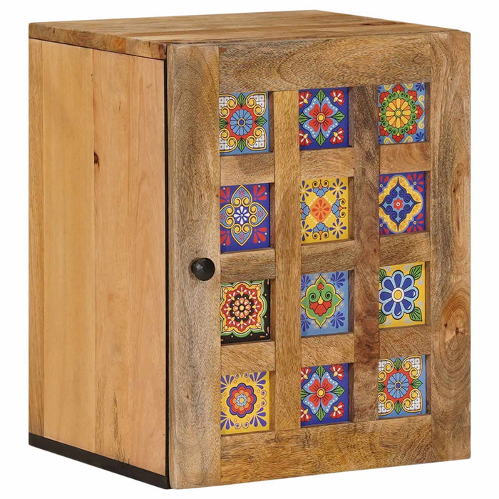 Dulap Suspendat pentru Baie cu ușă natural 38 x 33,5 x 48 cm - WALTI WALTI