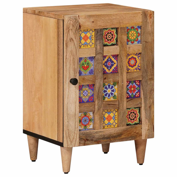 Dulap de Baie natural 38 x 33,5 x 58 cm Lemn de mango solid - WALTI WALTI
