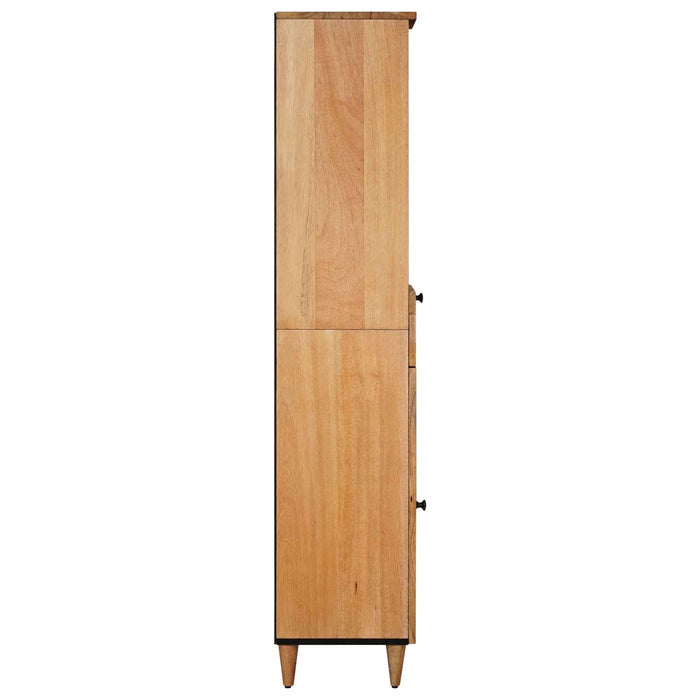 Dulap de Baie natural 38 x 33 x 160 cm Lemn de mango solid - WALTI WALTI