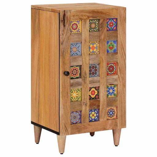 Bufet cu depozitare natural 40 x 33 x 75 cm Lemn de mango solid - WALTI WALTI