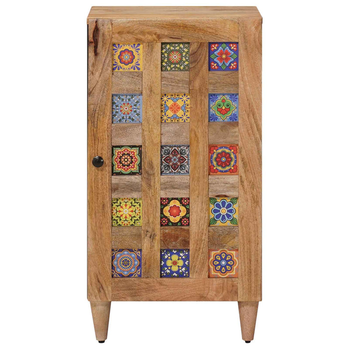 Bufet cu depozitare natural 40 x 33 x 75 cm Lemn de mango solid - WALTI WALTI