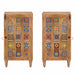 Bufet cu depozitare natural 40 x 33 x 75 cm Lemn de mango solid - WALTI WALTI