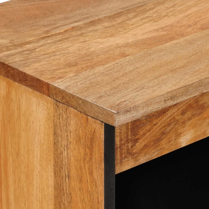 Bufet cu ușă natural 60 x 33,5 x 75 cm Lemn de mango solid - WALTI WALTI