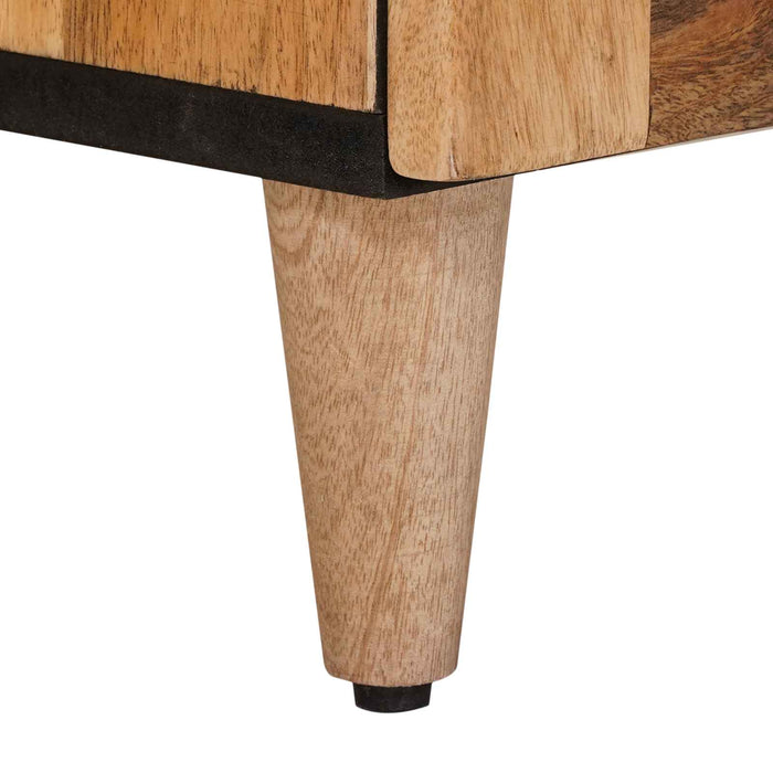 Bufet cu ușă natural 60 x 33,5 x 75 cm Lemn de mango solid - WALTI WALTI