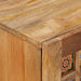 Bufet cu depozitare natural 60 x 33 x 75 cm Lemn de mango solid - WALTI WALTI