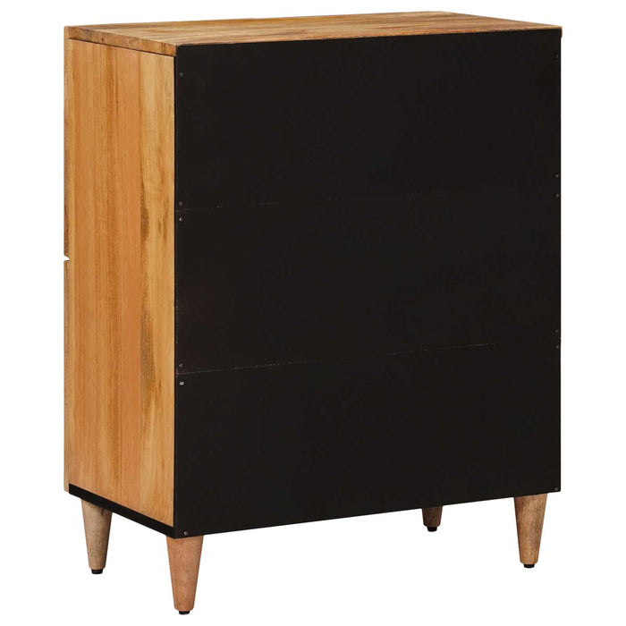 Bufet cu depozitare natural 60 x 33 x 75 cm Lemn de mango solid - WALTI WALTI