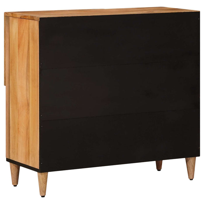 Bufet cu ușă natural 80 x 33,5 x 75 cm Lemn de mango solid - WALTI WALTI