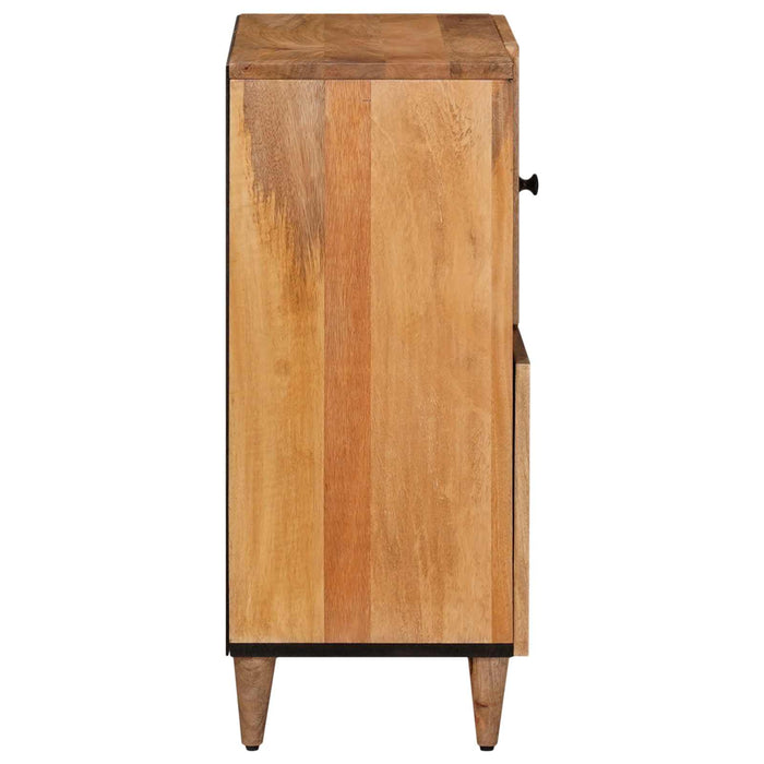 Bufet cu ușă natural 80 x 33,5 x 75 cm Lemn de mango solid - WALTI WALTI