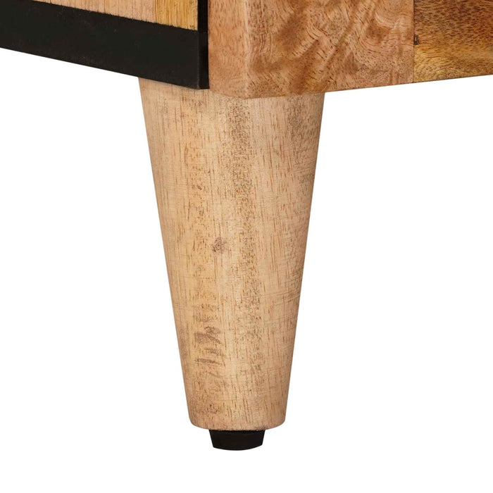 Bufet cu raft natural 90 x 33,5 x 75 cm Lemn de mango solid - WALTI WALTI