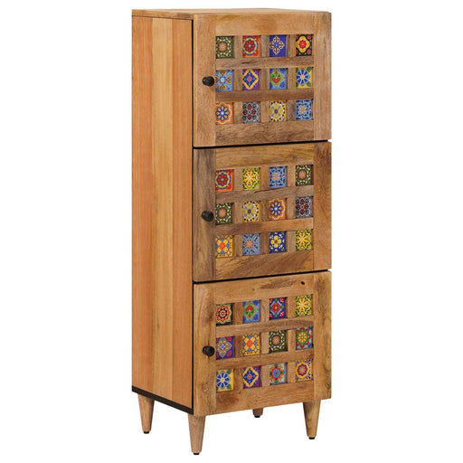 Bufet cu ușă natural 40 x 33 x 110 cm Lemn de mango solid - WALTI WALTI