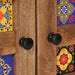 Bufet cu sertar natural 60 x 33,5 x 100 cm Lemn de mango solid - WALTI WALTI