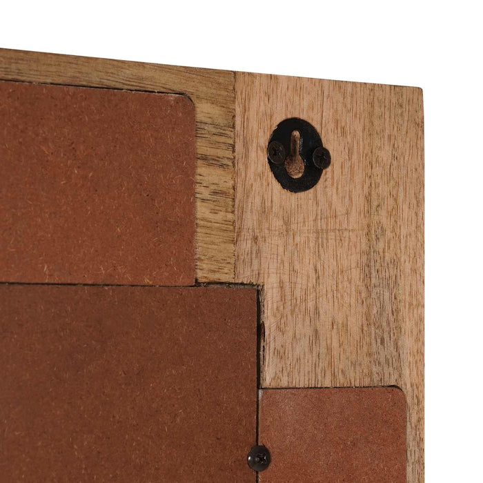 Oglindă pentru baie natural 50 x 70 x 3 cm Lemn de mango solid - WALTI WALTI