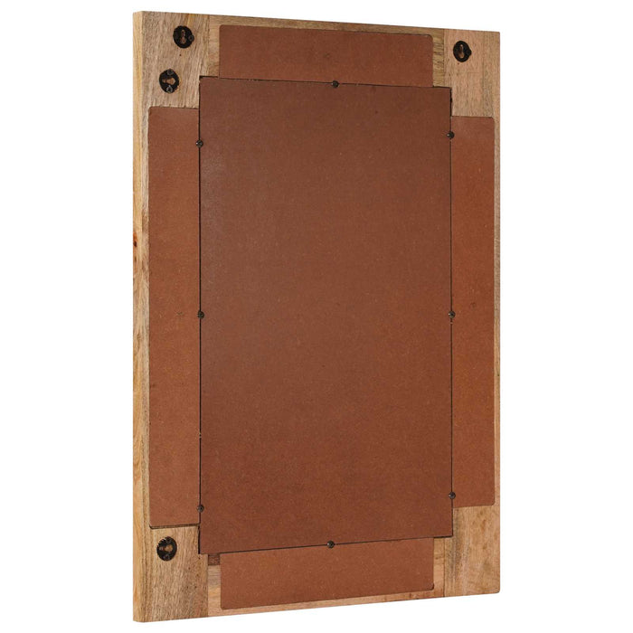 Oglindă pentru baie natural 50 x 70 x 3 cm Lemn de mango solid - WALTI WALTI
