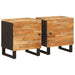 Dulap de noapte 2 pcs Maro 40 x 33 x 46 cm Lemn de mango solid - WALTI WALTI