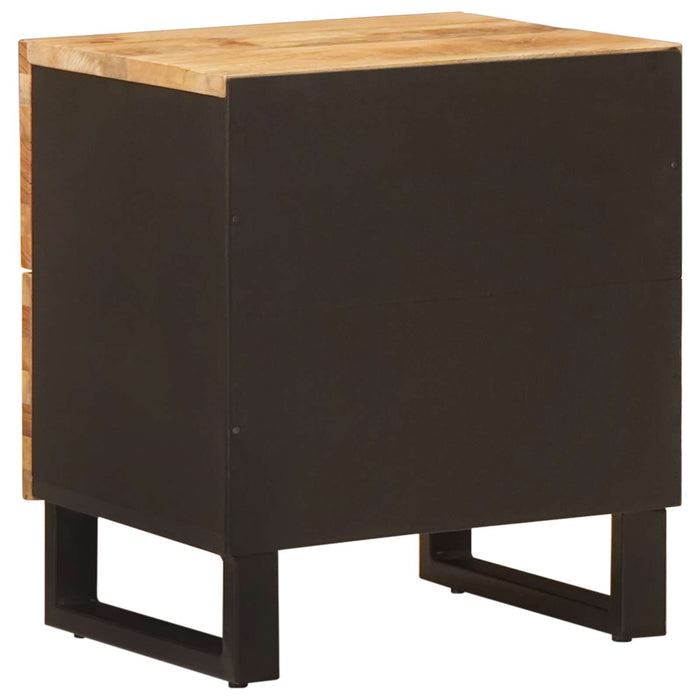 Dulap de noapte 2 pcs Maro 40 x 33 x 46 cm Lemn de mango solid - WALTI WALTI