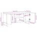 Cabinet TV Maro 105 x 33 x 46 cm Lemn de mango solid - WALTI WALTI