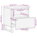 Dulap pentru pat Maro 40 x 33 x 46 cm Lemn de mango solid - WALTI WALTI