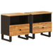 Dulap pentru pat 2 pcs Maro 40 x 33 x 46 cm Lemn de mango solid - WALTI WALTI