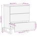 Dulap pentru pat Maro 50 x 33 x 62 cm Lemn de mango solid - WALTI WALTI