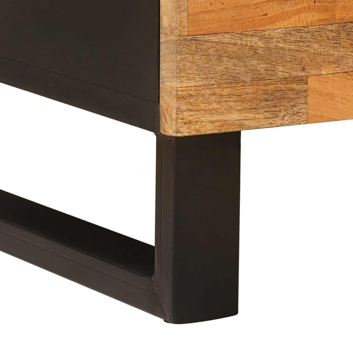 Cabinet TV cu raft Maro 105 x 33 x 46 cm Lemn de mango solid - WALTI WALTI