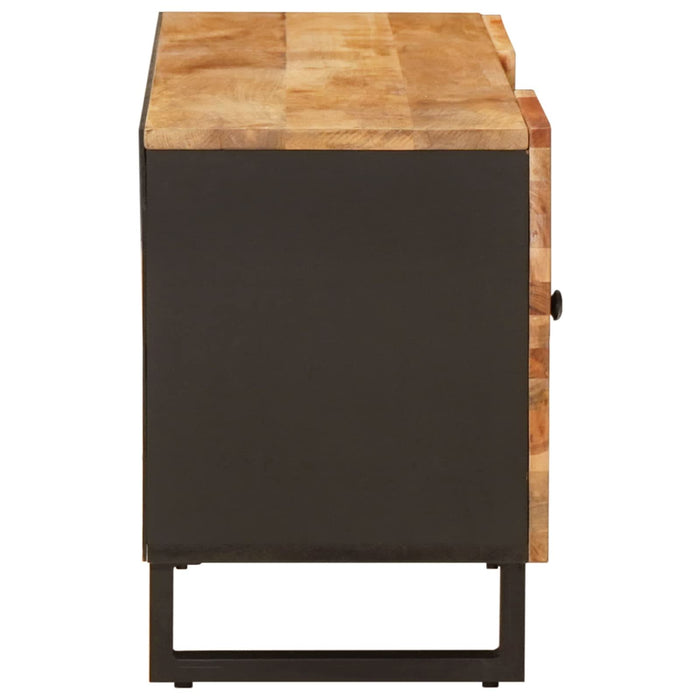 Cabinet TV cu raft Maro 105 x 33 x 46 cm Lemn de mango solid - WALTI WALTI