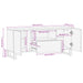 Cabinet TV cu raft Maro 105 x 33 x 46 cm Lemn de mango solid - WALTI WALTI