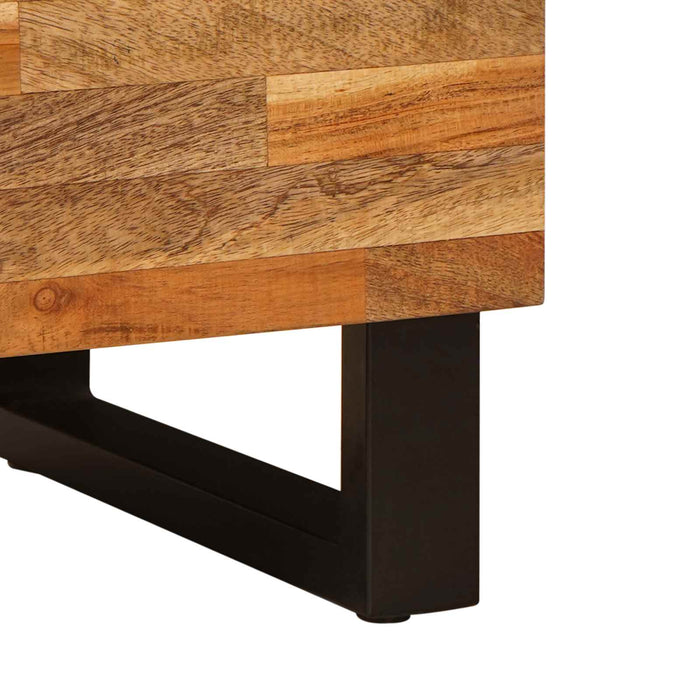 Cabinet TV cu raft Maro 80 x 33 x 46 cm Lemn de mango solid - WALTI WALTI