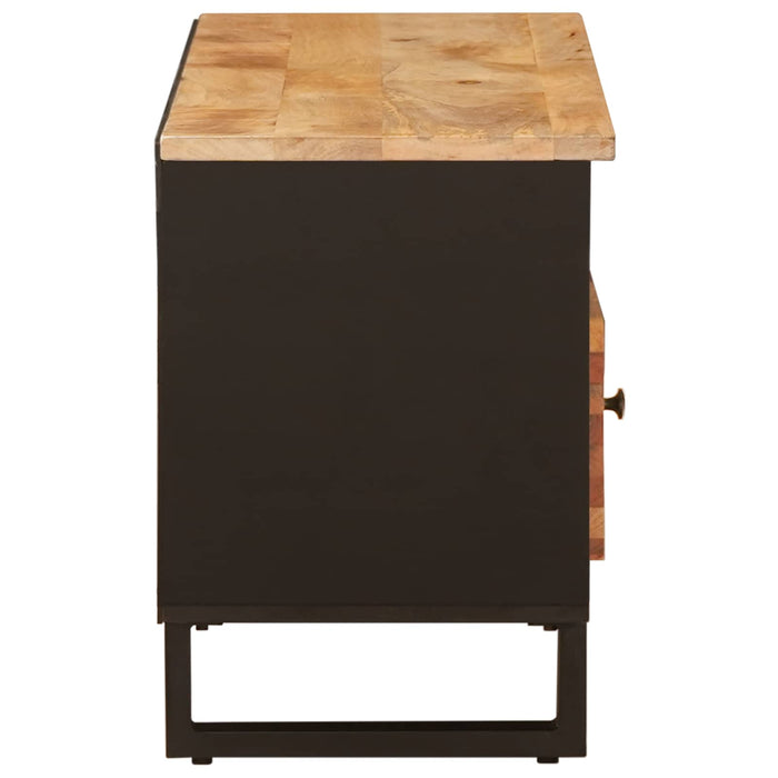 Cabinet TV cu sertar Maro 100 x 33 x 46 cm Lemn de mango solid - WALTI WALTI