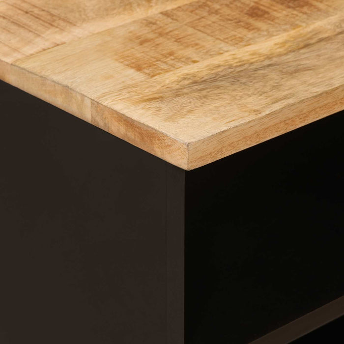 Cabinet TV cu sertar Maro 80 x 33 x 46 cm Lemn de mango solid - WALTI WALTI